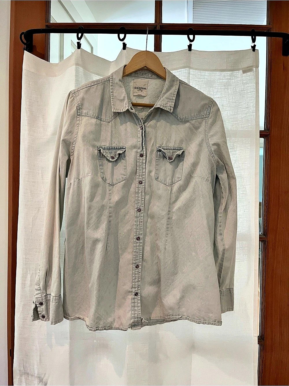 Cotton & Rye snap Down Shirt XL